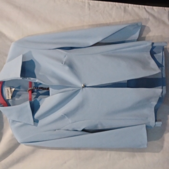 Vintage Powder Blue business / pageant suit, 9/10, fits like 8 - Picture 1 of 9